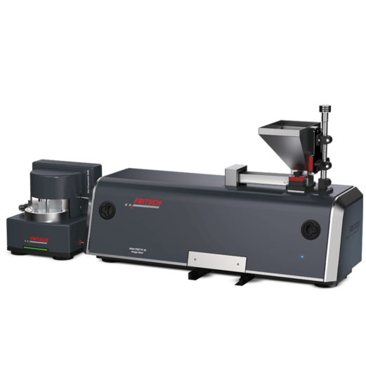Fritsch Particle Sizer Analysette 28 ImageSizer for measuringboth particle shape and size of powders and bulk solids as well as of suspensions and emulsions