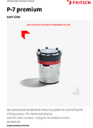 Operating manual EASY-GTM - Gas pressure and temperature measuring system for Planetary Mill P-7 premium